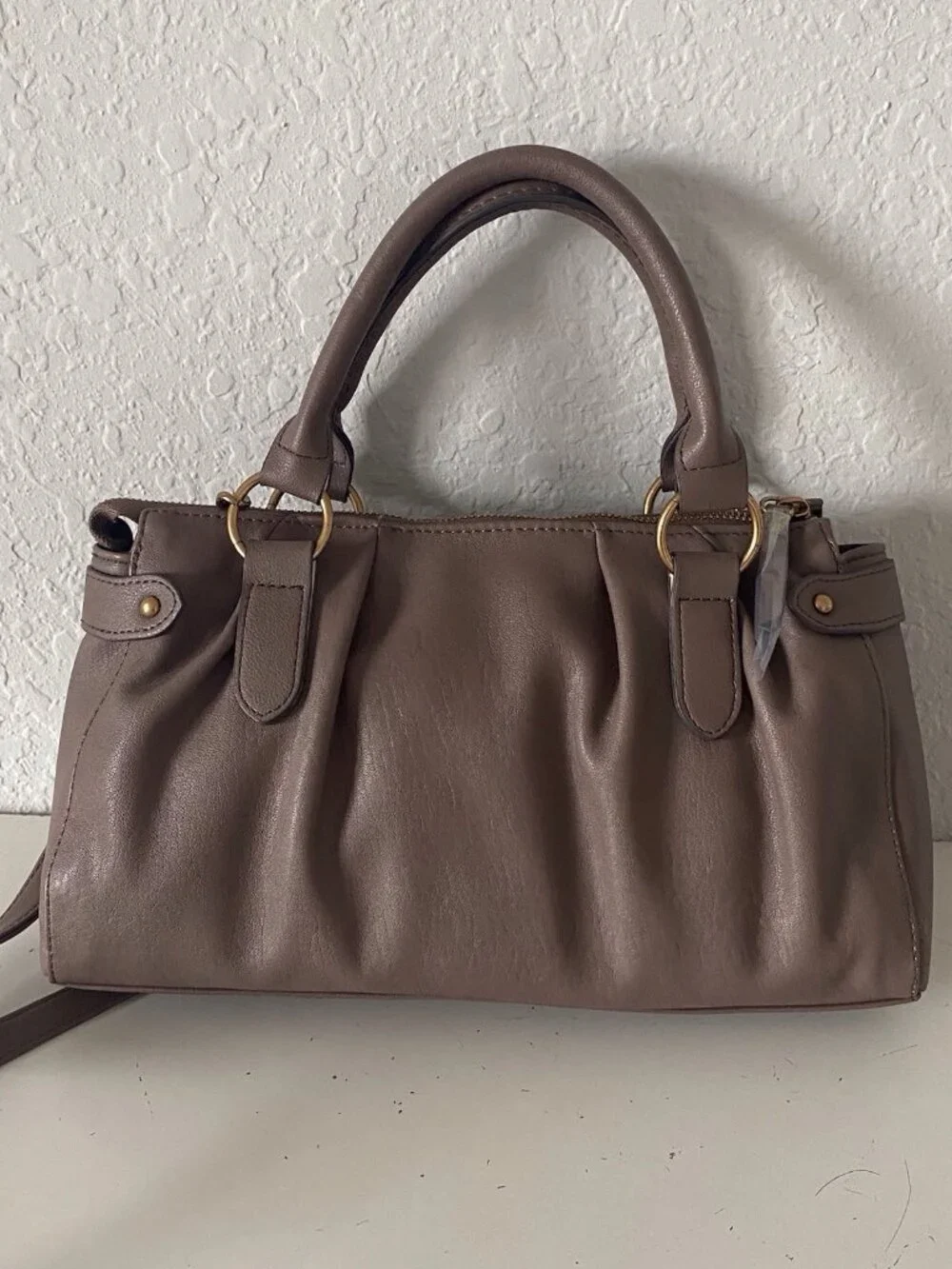 Juicy Couture In Her Juicy Era Satchel Bag‎ Iced Coffee Crossbody W/Charm NEW